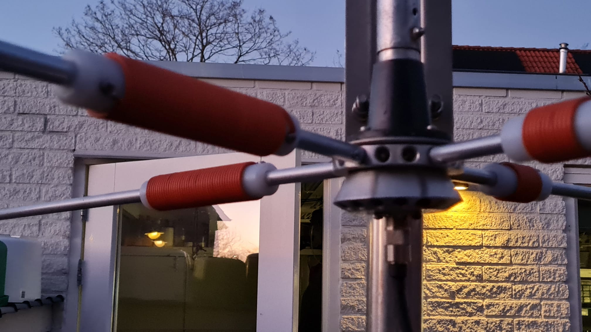 Radialen bij een ¼‑golf verticale antenne